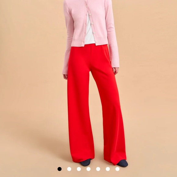 NWT La Ligne Colby Pants in Red - Picture 6 of 9